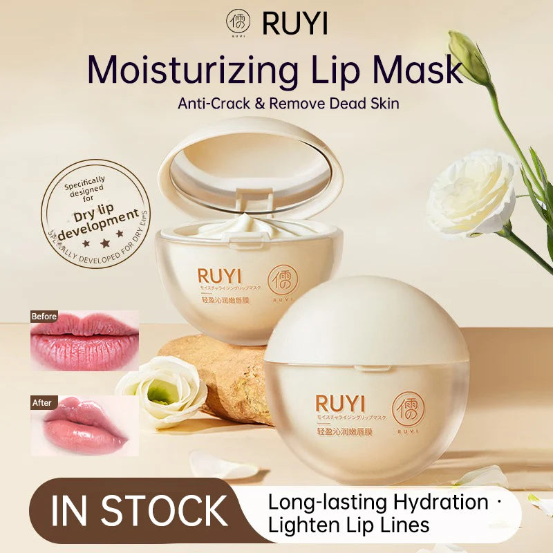 The moisturizing lip mask removes dead skin, reduces lip lines, moisturizes and repairs, and prevents dryness and cracking