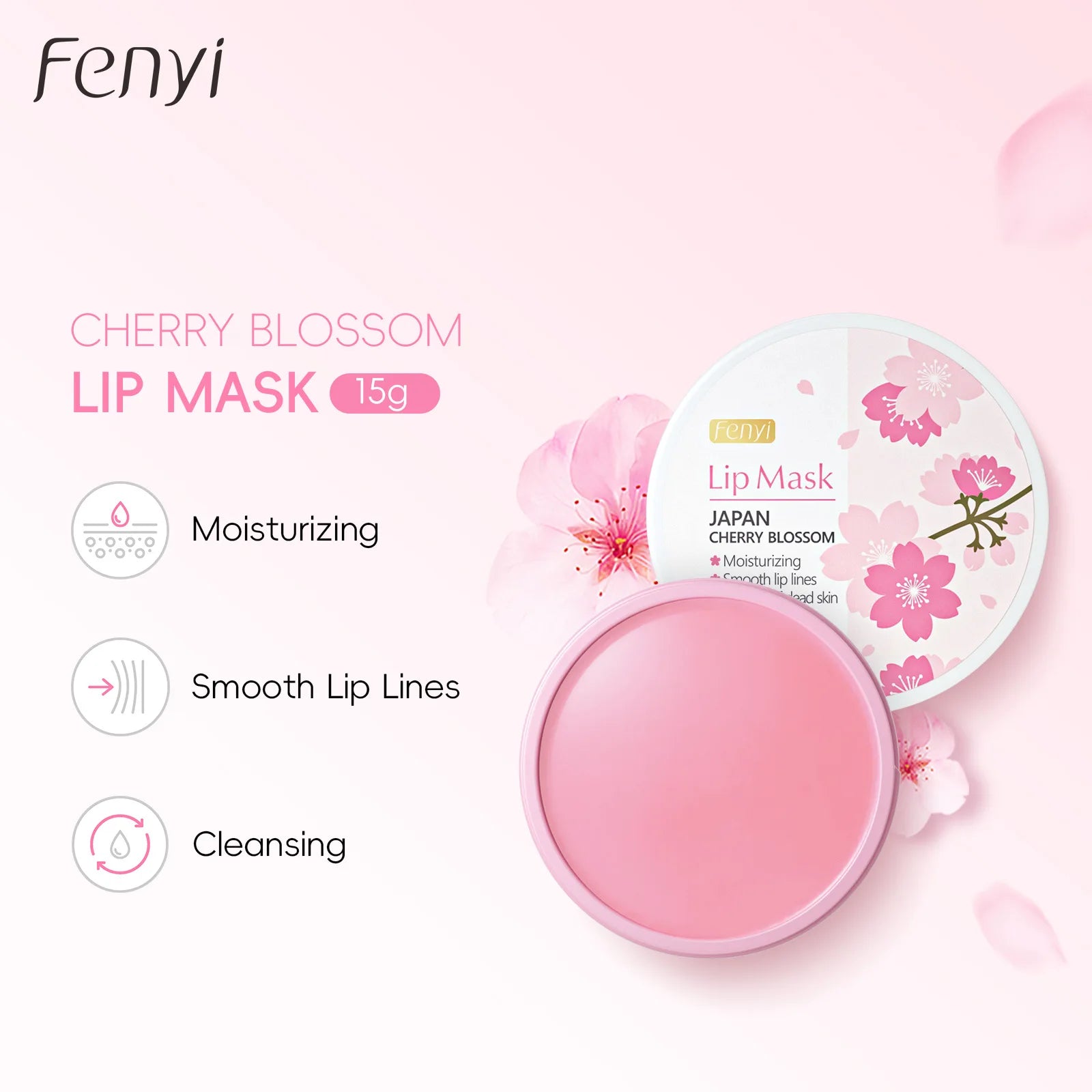 Sakura Moisturizing Without Greasiness Lip Mask Peeling Remove Dead Skin Cuticle Repair Anti Dry Crack Gentle & Nourishing 15g