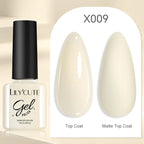 LILYCUTE  5ml Gold Sliver Metallic Liner Gel Nail Polish French Style Super Bright Mirror Pull Line Graffiti Painting Stripe Gel