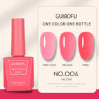 1pc 15ml Milky Jelly Nude Gel Nail Polish Transparent Colors Sheer White Pink Gel Nail Kit For Salon 68 Color