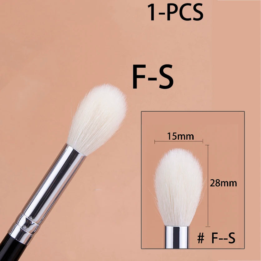 Highlighter Brush Eyeshadow Crease Brush Contour Crease Highlighter Sculpting Makeup Brushes 100% Goat Hair Tapered Beauty Tool