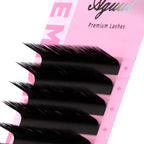 Aguud L M Curl 8-15m Individual Eyelash Extension Classic Lashes Extensions Trays Wholesale Matte Black Soft Mink Faux Eyelashes