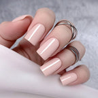 Artificial Press On Fake Nails Glossy Wine Red False Nail Long Square Reusable DIY Lady Fingernail Tip Manicure Tools