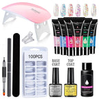 Poly Nail Gel Set 6W LED Lamp Full Manicure Set Vernis Semi Permanent Quick Extension Nail Kit Gel Set For Nails Tool Kit