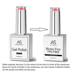 AS 6pcs Color Nail Gel Polish Kit Jelly Pink TPO FREE HEMA FREE Self Leveling Nude Natural Pink Nail Varnish Manicure Set