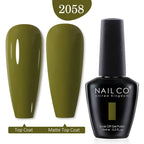 NAILCO Red Colors Series 15ML Nail Gel Polish Nail Supplies Semi Permanent For Nail Art Manicure Soak Off LED UV Hybrid Varnish