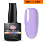 MEET ACROSS 7ml Red Blue Green Metallic Gel Nail Polish Super Bright Mirror Effect Semi Permanent LED UV Gel Nail Art Varnish