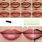 Rose Pink Peel Off Liquid Lipstick Waterproof Long Lasting LipGloss Matte Outline Contour Tattoo Lip Tear Pull LipLiner Cosmetic