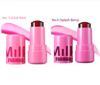 Lip Gloss & Blush,Cooling Water Jelly Tint,Multi Makeup Stick,Cheek Stain,Long-Lasting Hydrating,Transfer Proof,Buildable Rouge