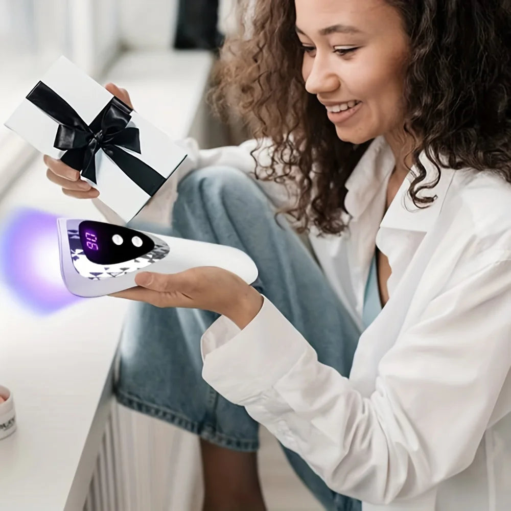LINMANDA Handheld UV LED Nail Lamp USB Rechargeable Mini Manicure Lamp Nail Dryer With 5 Lamp Beads Quick Drying Gel Nail Polish