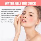 3 In1 Cheek Lip Eye Blush Stick Moisturizing Brightening Water Jelly Tint Matte Contour Long Lasting for Daily Makeup All Skin