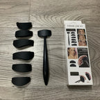 6 In 1 Crease Line Kit Stencil Eyeliner Template To Delineate Eyes Women Eyeshadow Cut Crease Silicone Eye Makeup Stencils Black