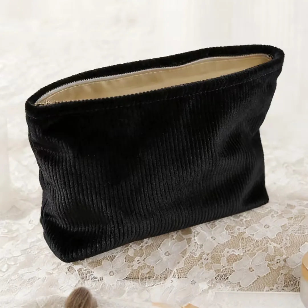 HOMEFISH Fashion Women's Large Zippered Cosmetic Bag Sweet Makeup Travel Organizer for Daily Outdoor Activities