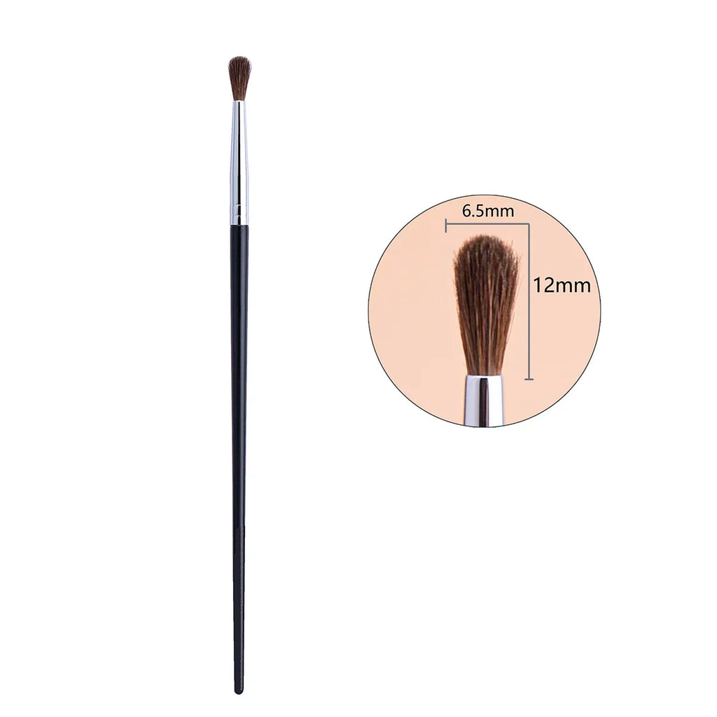 Small Crease Brush Mini Pointed Eyeshadow Blending Makeup Brush Fluffy Goat Hair / Horse Hair Precise Tapered Crease Makeup Tool