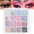 XIAOYUMI 16-Color Sunset Contour & Highlighter Palette – Waterproof, Long-Lasting, Eye & Face Makeup, Unisex, Certified