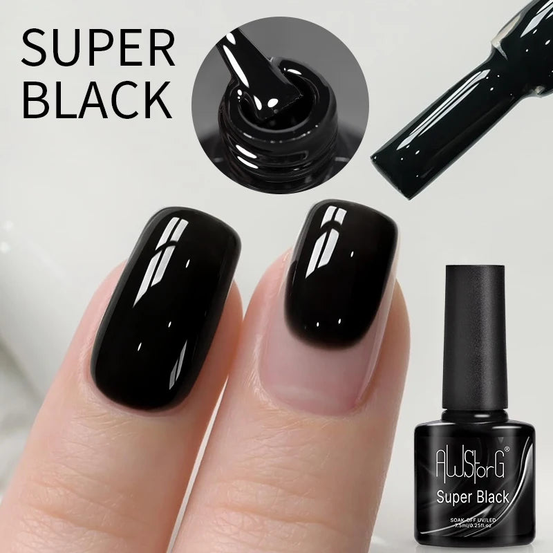AWStorG 5ML Super Silver Metallic Gel Nail Polish Metal Effect Painting Gel Chromes Varnis Semi Permanent for Nail DIY