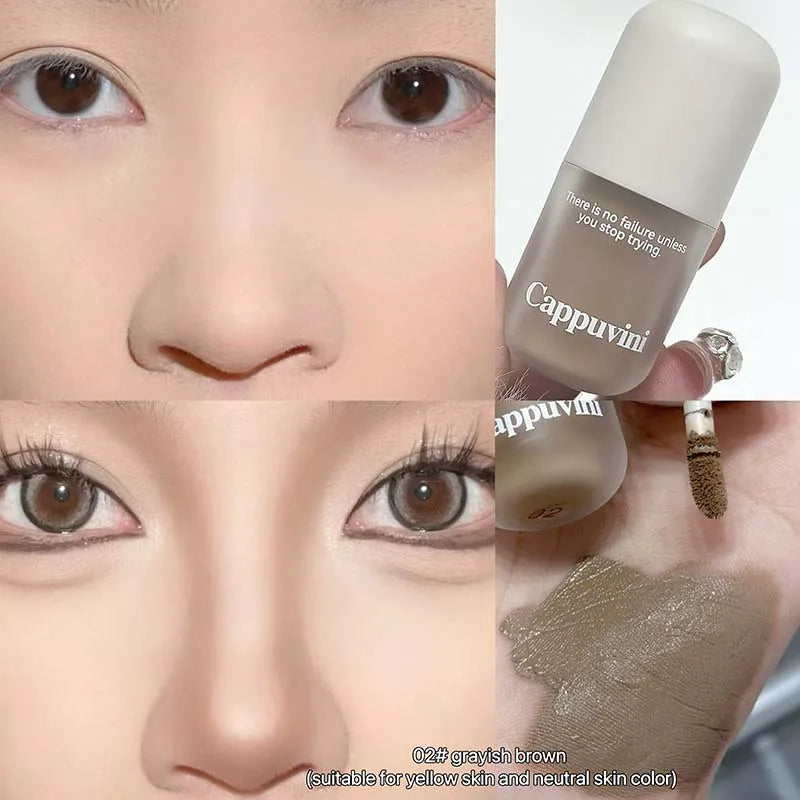 Grey Brown Facial Contour Shadow Cream Natural Nude Makeup Liquid Contouring Stick 3D Nose Shadow Brightening Bronzers Cosmetic
