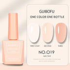 1pc 15ml Milky Jelly Nude Gel Nail Polish Transparent Colors Sheer White Pink Gel Nail Kit For Salon 68 Color
