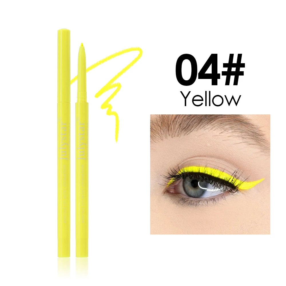 1PC White Matte Eyeliner Gel Pen Long Lasting Waterproof Eye Liner Pencil Quick-drying Non-smudge Eye Makeup for Women Cosmetics