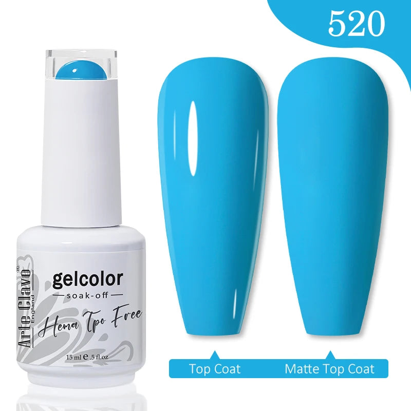 Arte Clavo Hema Free TPO Free Nail Gel Polish Nail Supplies Vernis Semi Permanent Nail Art Manicure Soak Off UV Gel Nail Varnish