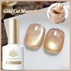 BORN PRETTY 10ml Silver Water Light Cat Magnetic Gel Nail Polish Nail Supplies Vernis Semi Permanent Gel for Fall Winter Nails