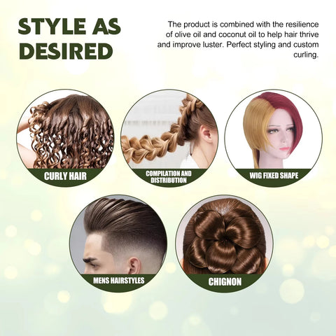 100ml Curly Hair Elastin Improve Hair Brightness Smooth Frizzy Hair Prevent Dryness Moisturize Shape Fluffy Hair Care Products