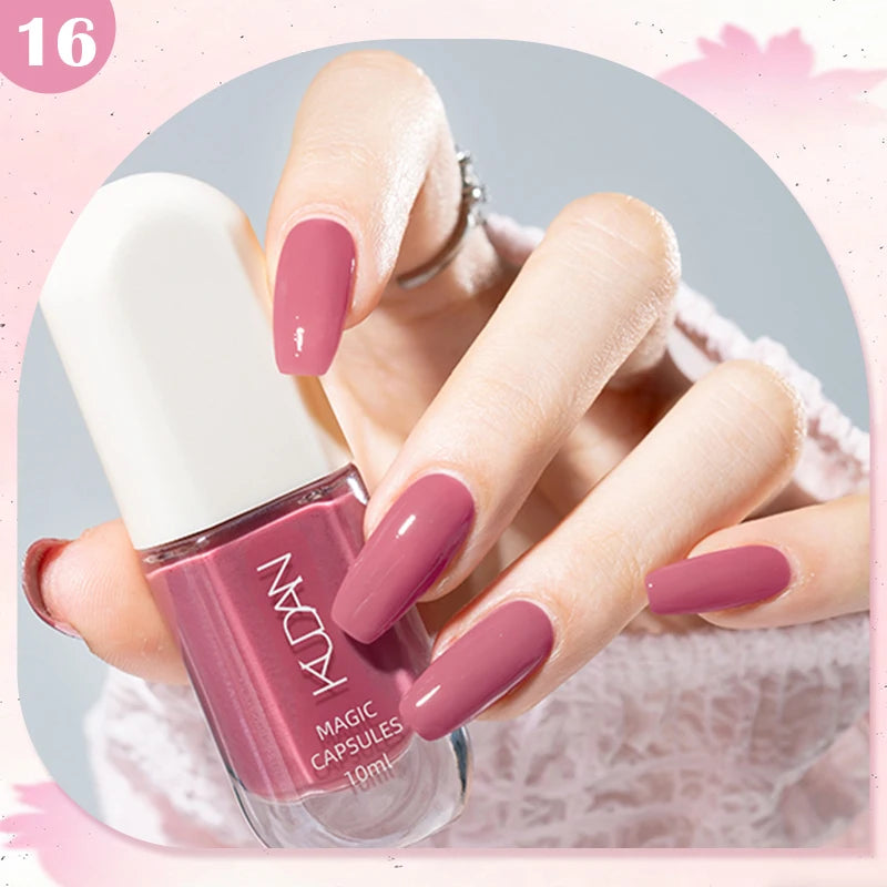 10ml Water-Based Peel Off Nail Polish 40 Colors Long Lasting Quick Drying No Need of Lamp to Cure Nail Supplies Manicure Nails