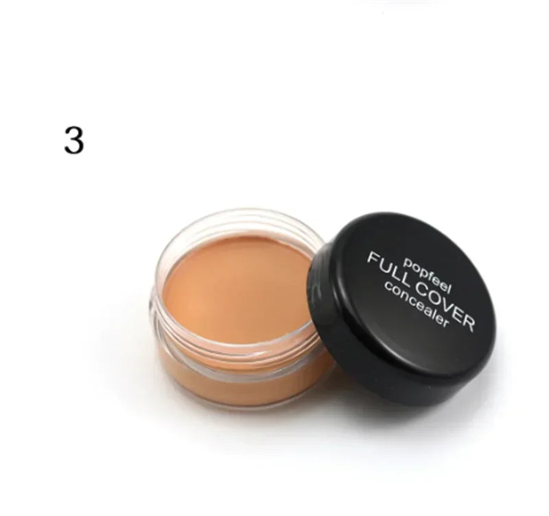 Popfeel Full Cover Concealer Hide Blemish Creamy MakeUp Face Lip Eye Foundation Makeup Contouring Corrector Make Up