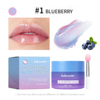 Blueberry Lip Sleeping Mask Overnight Dual Color Hydration For Dry Cracked Skin Reduces Fine Lines Moisturizing Nourish Lip Care
