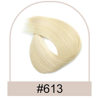 Straight Drawstring Ponytail Human Hair Brazilian Human Hair Extension Clip in Human Remy Hairpiece Wrapped Horse Tail Natural