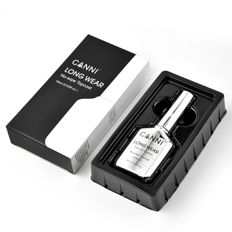 Canni 18ml Big Size Long Wear Diamond No Wipe Top Coat Peel Off Base Coat Nail Manicure Soak Off UV LED TPO FREE Gel Polish