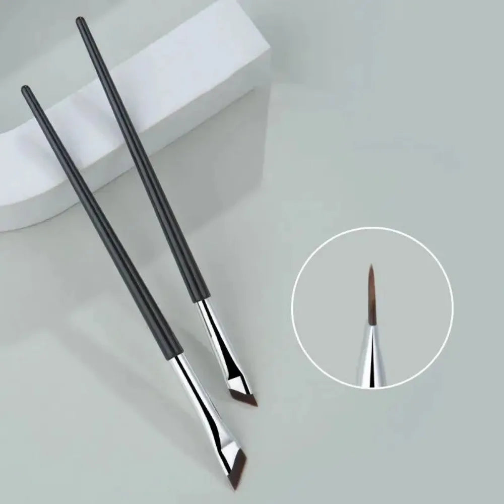 KSHBO Upgrade Blade Eyeliner Brush Ultra Thin Fine Angle Flat Eyebrow Brush Liner Brow Place Makeup Brush Precise Detail Tools