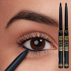 1Pc Black Coffee Waterproof Eyeliner Pencil Long Lasting Easy To Wear Eye Liner Gel Matte Quick Drying Eyeliner Pen Eye Makeup
