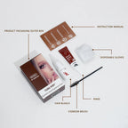 Eyelash Eyebrow Tint Kit Professional Eye Lash Brow Dye Waterproof Long Lasting Eyes Makeup Tools Black Brown Dye Eyebrow Gel