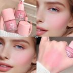 Beauty Soft Light Pink Liquid Blush Lasting Natural Contouring Low Saturated Blusher Waterproof Facial Blush Rouge Korean Makeup