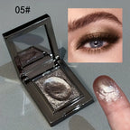 Monochrome Eye Shadow, Flashing, Brightening, Long-Lasting Color, Waterproof and Sweat-Proof, Natural Cosmetics for Creating Exquisite Eye Makeup, Music Festival Party Role-Playing
