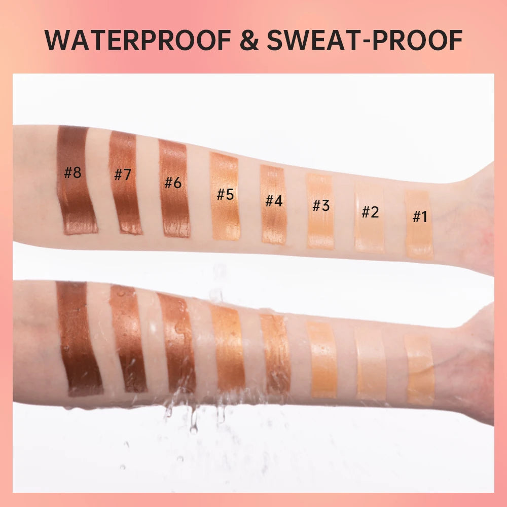 2 IN 1 Skincare & Primer Liquid Highlighter Face Contouring Moisturizing Brightening Skin Tone Bronzer Glow Body Face Makeup