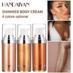 Liquid Highlighter Makeup Smooth Shine Shimmer Glitter Body Highlighter Liquid Cream Foundation Long Lasting Body Cosmetics