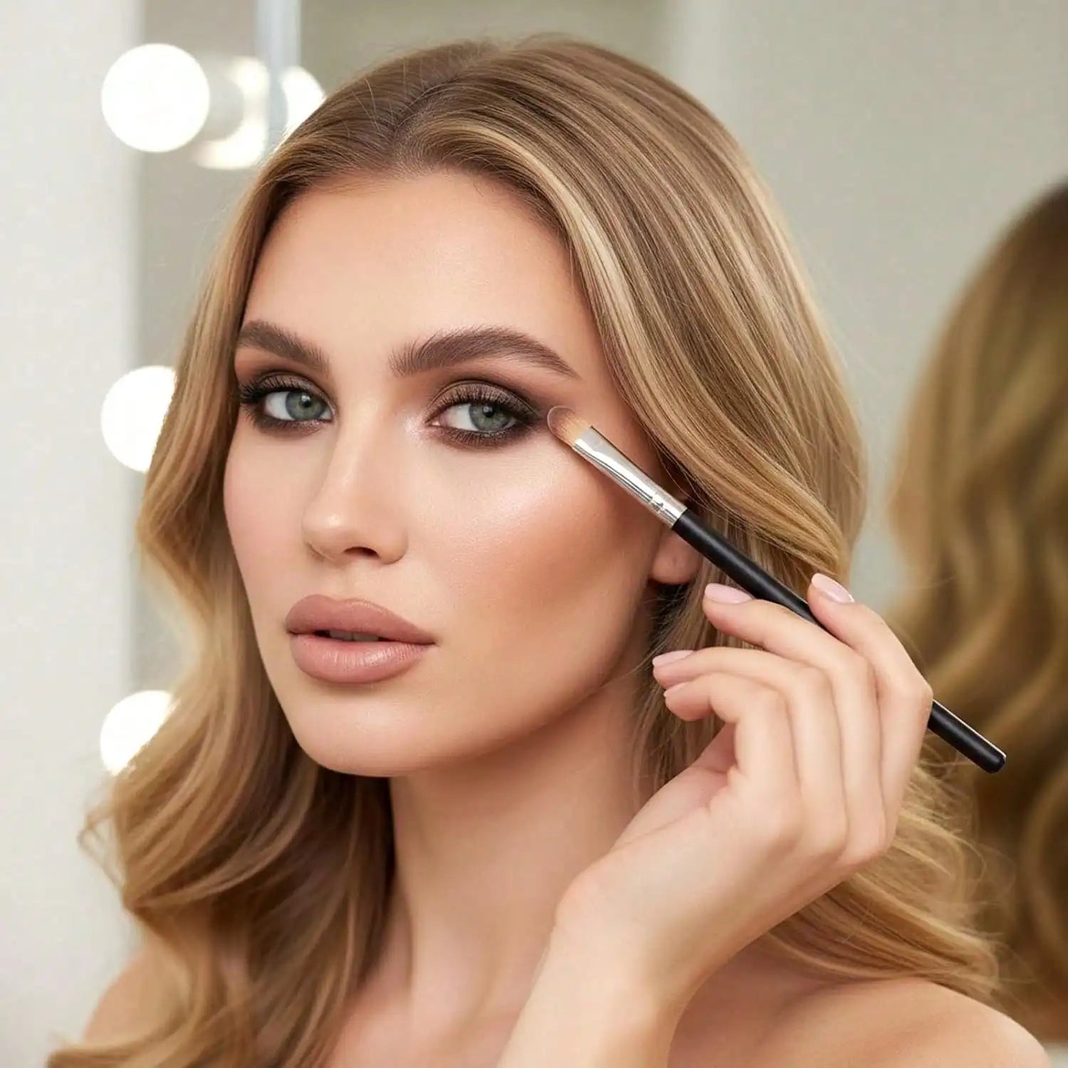 3 Pack Professional Eye Makeup Tools Flat Concealer Brush Small Blending Eyeshadow Brush Portable Mini Eyebrow Concealer Brush Set For Women Daily Makeup