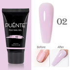 PUENTE 7.5ML Sparkling Pinkish Purple Laser Cat Magnetic Gel Nail Polish Holographic Rainbow Effect Soak Off UV Nail Art Varnish