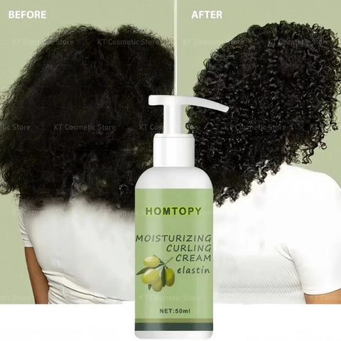 Natural Curl Hair Cream For Curly Hair Styling Curling Moisture Lotion Anti Frizzy Bounce Sculpting Boost Hair Conditioner Care