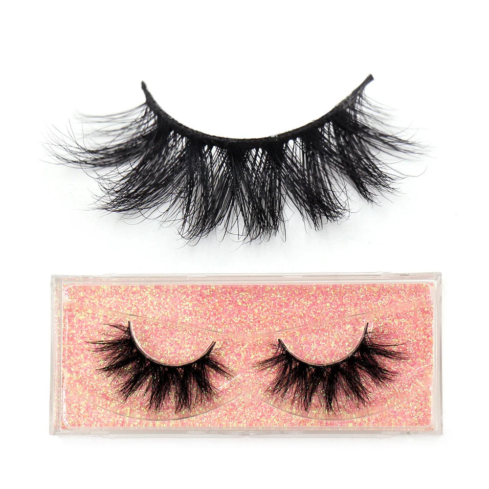 LEHUAMAO 3D Mink Lashes Makeup Eyelashes Natural Fluffy Long Fake Lashes Full Stripe Reusable False Eyelash Extension
