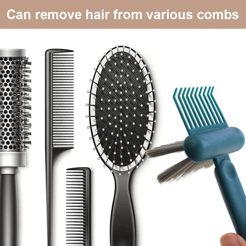1/2 Pcs Hair Brush Cleaning Tool 2-In-1 Comb Cleaning Brush Comb Cleaner Brush Mini Remover Removing Dust Cleaning Supplies