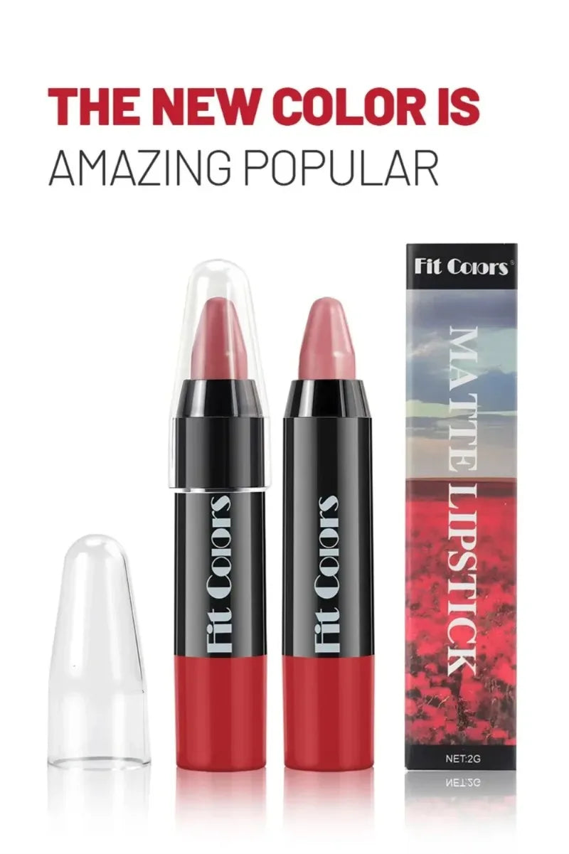 Easy Coloring Gloss Lipstick Lasting Waterproof Matte Crayon Lip Gloss Stick High Pigmented Moisturizing Lip Liner Pen Makeup