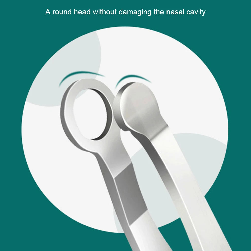 Universal Nose Hair Trimming Tweezers Stainless Steel Eyebrow Nose Hair Cut Manicure Facial Trimming Makeup Scissors Trimmer