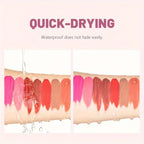 1pcs Waterproof Matte Velvet Lip Tint: Long-Lasting Nude Lip Glaze for a Sexy and Smooth Finish, Valentine's Day Gift