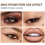 Waterproof Black Eyeliner Pencils Smudge-Proof Long-Lasting Beginner-Friendly Eye Makeup High Pigment Black White Eye Liner Pen