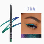 Chameleon Eyeliner Gel Pen Waterproof Shiny Chrome Eye Shadow Liner Pencil Glitter Pearl Green Gold Lying Silkworm Eyes Makeup