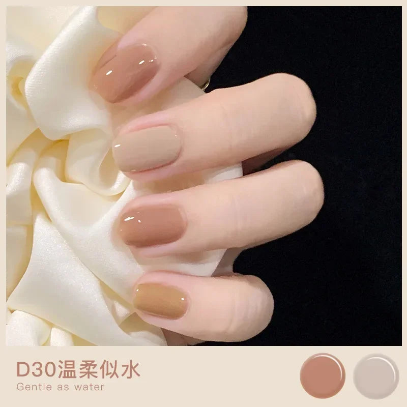 Water-based Nude Icy Women Children Nail Polish Twin Star Set No-bake Quick-drying Odorless Nail Polish Full Set Makeup
