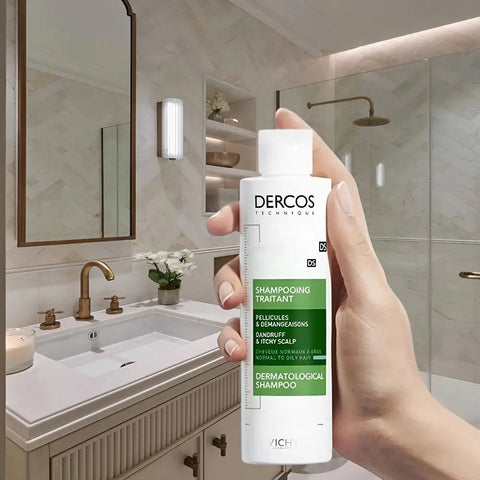 200 390ml Vichy DERCOS Anti Dandruff Purifying Shampoo For Oily Scalp Itch Relief Sulfate Free Sensitive Scalp Care Oil Control